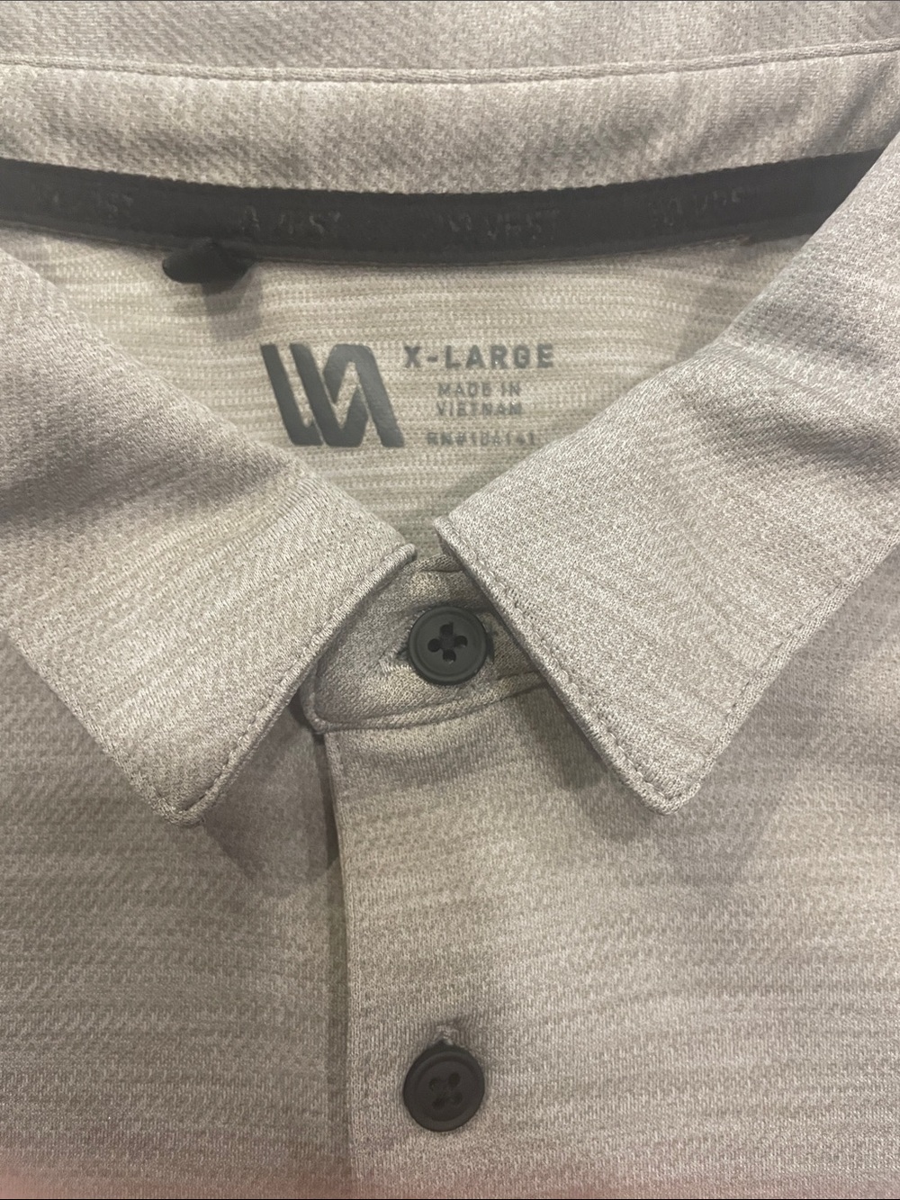 VRST Men's Performance Golf Polo Shirt - Light Heathered Gray XL NWOT